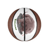 Komodo dragon illustratie basketbal (Verticaal)