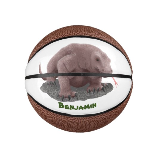 Komodo dragon illustratie basketbal (Voorkant)