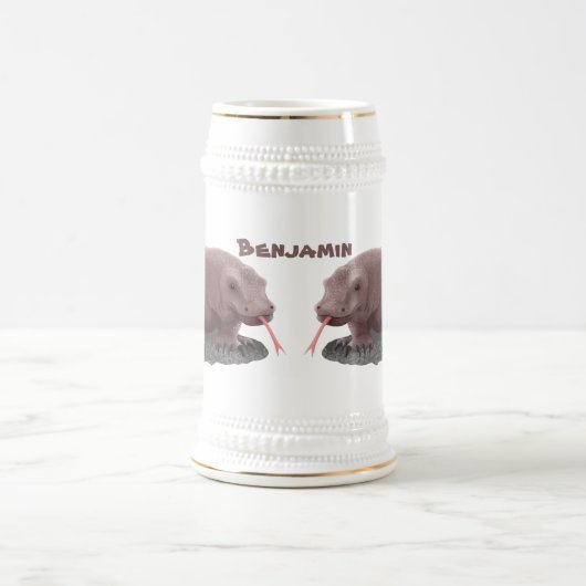 Komodo dragon illustratie bierpul (Center)