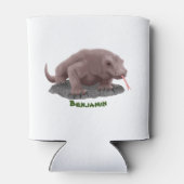 Komodo dragon illustratie blikjeskoeler (Achterkant)