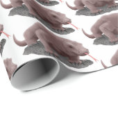 Komodo dragon illustratie cadeaupapier (Rol Hoek)