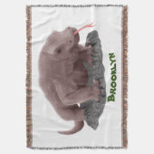 Komodo dragon illustratie deken (Voorkant Verticaal)