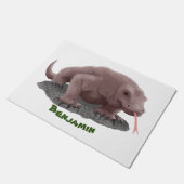 Komodo dragon illustratie deurmat (Schuin)