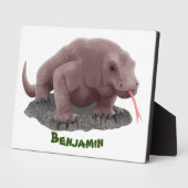 Komodo dragon illustratie fotoplaat (Zijkant)