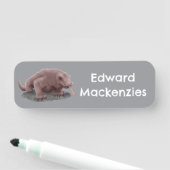 Komodo dragon illustratie gepersonaliseerd naamplaatje (In situ)