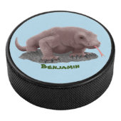 Komodo dragon illustratie hockey puck (3/4)