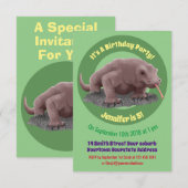 Komodo dragon illustratie kaart (Voorkant / Achterkant)