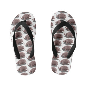 Komodo dragon illustratie kinder teenslippers