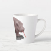 Komodo dragon illustratie latte mok (Rechts)