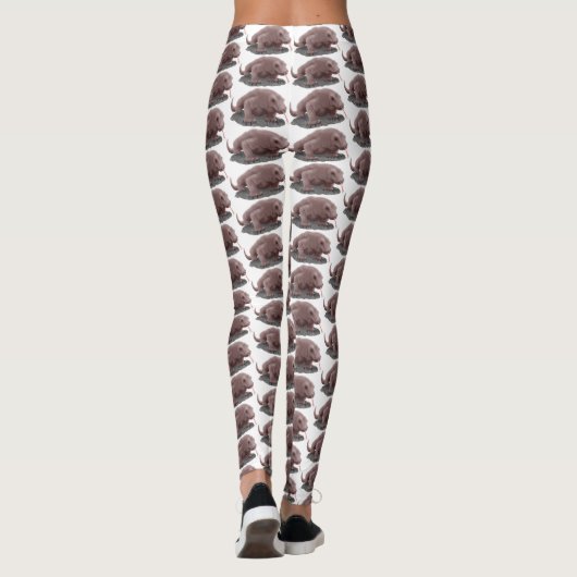 Komodo dragon illustratie leggings (Achterkant)