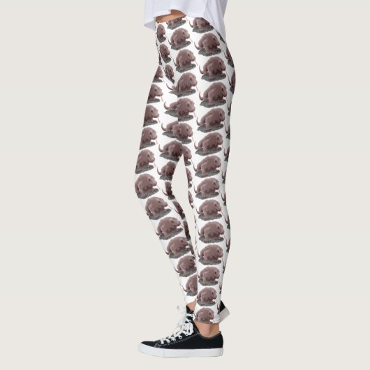 Komodo dragon illustratie leggings (Links)