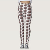 Komodo dragon illustratie leggings (Voorkant)