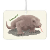 Komodo dragon illustratie luchtverfrisser (Achterkant)