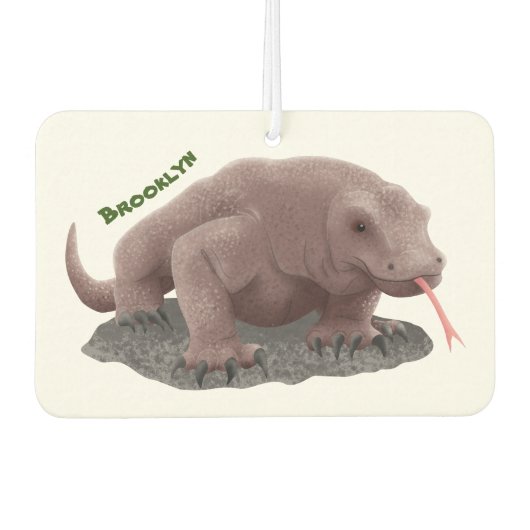 Komodo dragon illustratie luchtverfrisser (Voorkant)