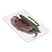 Komodo dragon illustratie magneet (Rechterzijde)