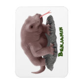 Komodo dragon illustratie magneet (Verticaal)