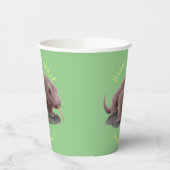 Komodo dragon illustratie papieren bekers (Links)