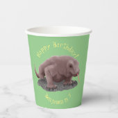 Komodo dragon illustratie papieren bekers (Voorkant)