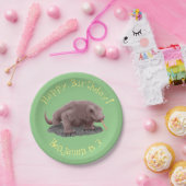 Komodo dragon illustratie papieren bordje (Feest)