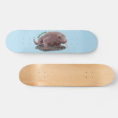 Komodo dragon illustratie persoonlijk skateboard (Horizontaal)