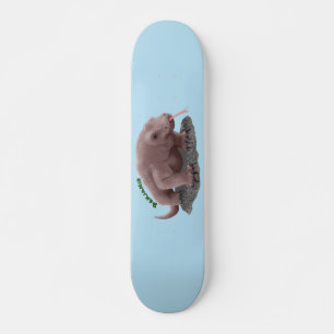 Komodo dragon illustratie persoonlijk skateboard