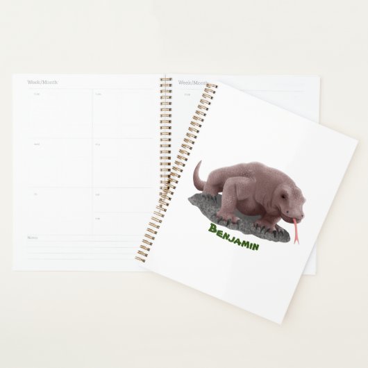 Komodo dragon illustratie planner (Display)