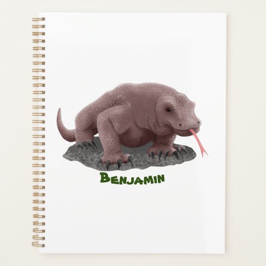 Komodo dragon illustratie planner (Voorkant)