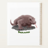 Komodo dragon illustratie planner (Achterkant)