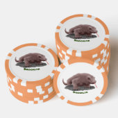 Komodo dragon illustratie poker chips (Opstapeling)