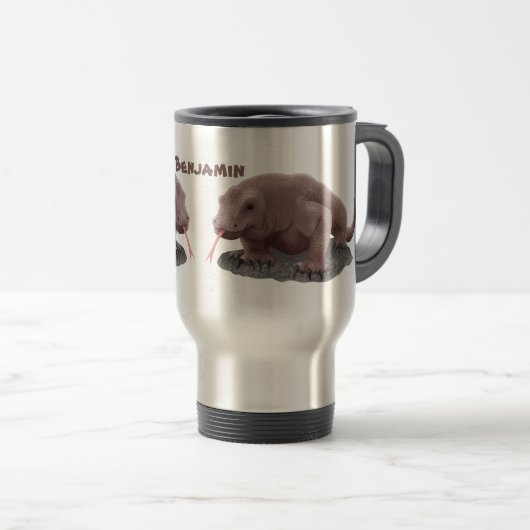 Komodo dragon illustratie reisbeker (Voorkant rechts)