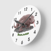 Komodo dragon illustratie ronde klok (Hoek)