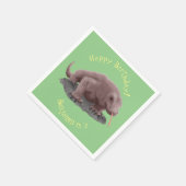 Komodo dragon illustratie servet (Hoek)