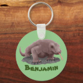 Komodo dragon illustratie sleutelhanger (Voorkant)