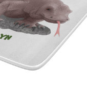 Komodo dragon illustratie snijplank (Hoek)