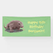 Komodo dragon illustratie spandoek (Horizontaal)