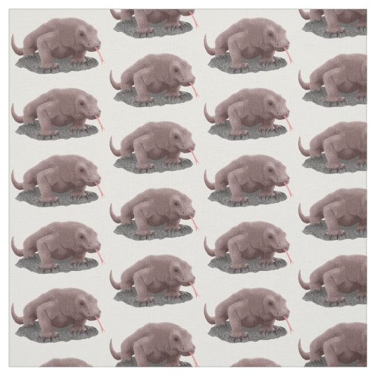 Komodo dragon illustratie stof (Swatch)