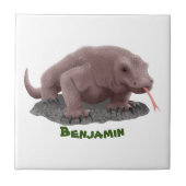 Komodo dragon illustratie tegeltje (Voorkant)