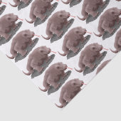 Komodo dragon illustratie tissuepapier (Detail)