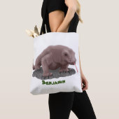 Komodo dragon illustratie tote bag (Dichtbij)