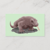 Komodo dragon illustratie visitekaartje (Achterkant)