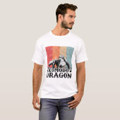 Komodo Dragon Komodo Waran Vintage T-shirt (Voorkant volledig)