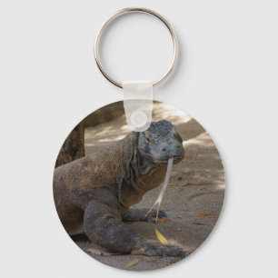 Komodo Dragon Licking Sleutelhanger