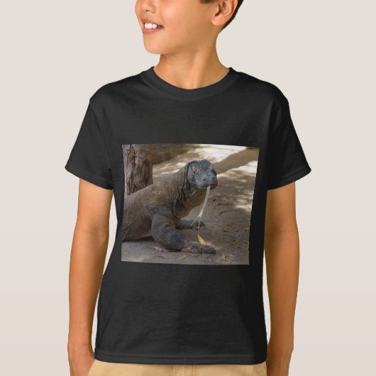 Komodo Dragon Licking T-shirt (Voorkant)