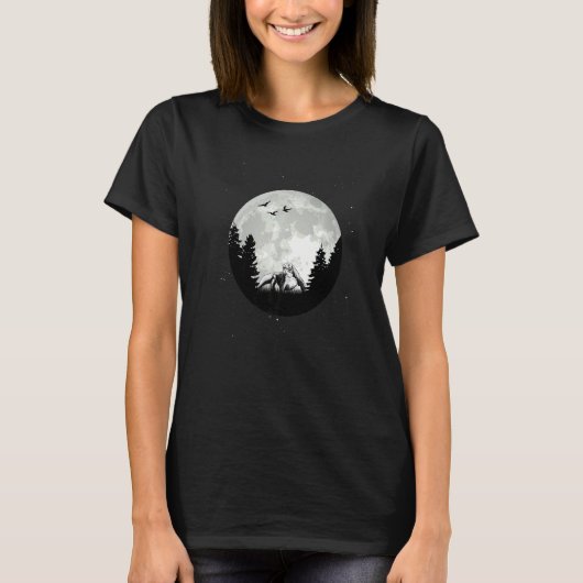 Komodo Dragon Monitor Lizard Moon T-shirt (Voorkant)