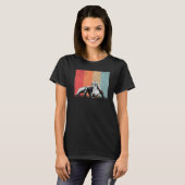 Komodo Dragon Retro Monitor Lizard T-shirt (Voorkant volledig)