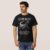 Komodo Dragon, 's werelds grootste hagedis. T-shirt (Voorkant volledig)