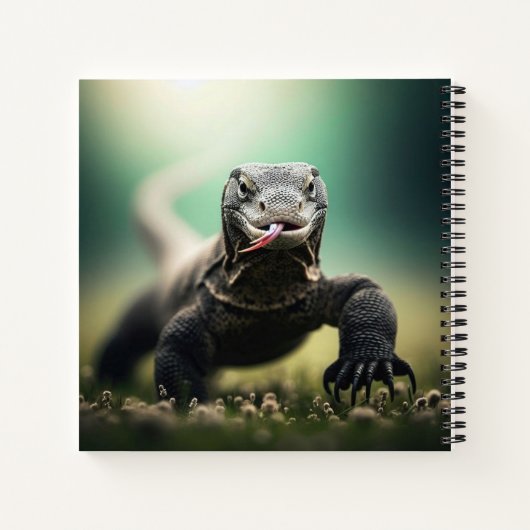 Komodo Dragon Schetsboek Notitieboek (Achterkant)