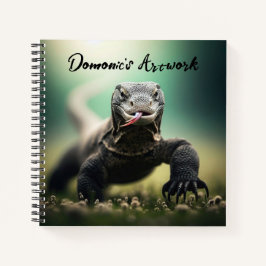 Komodo Dragon Schetsboek Notitieboek