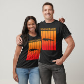 Komodo Dragon Shadow Silhouette op Sunset T-shirt (Unisex)