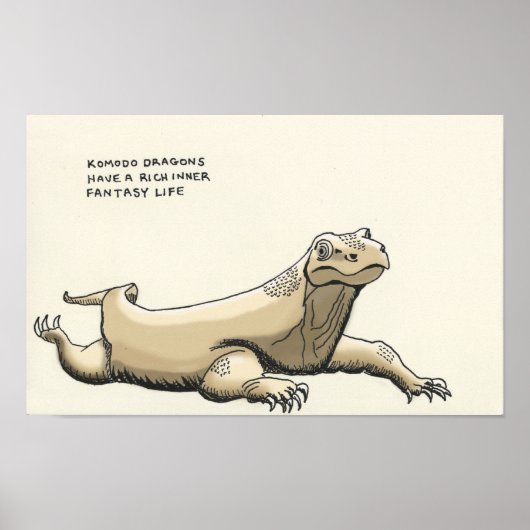 komodo dragon trivia poster (Voorkant)